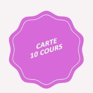 Carte 10 Cours (10 heures)